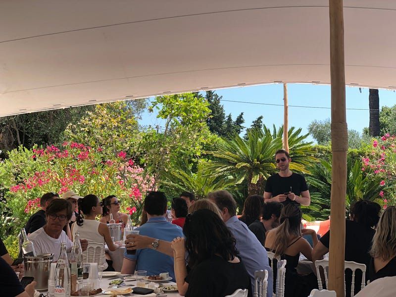 Industry leader talking blockchain and advertising at Cannes