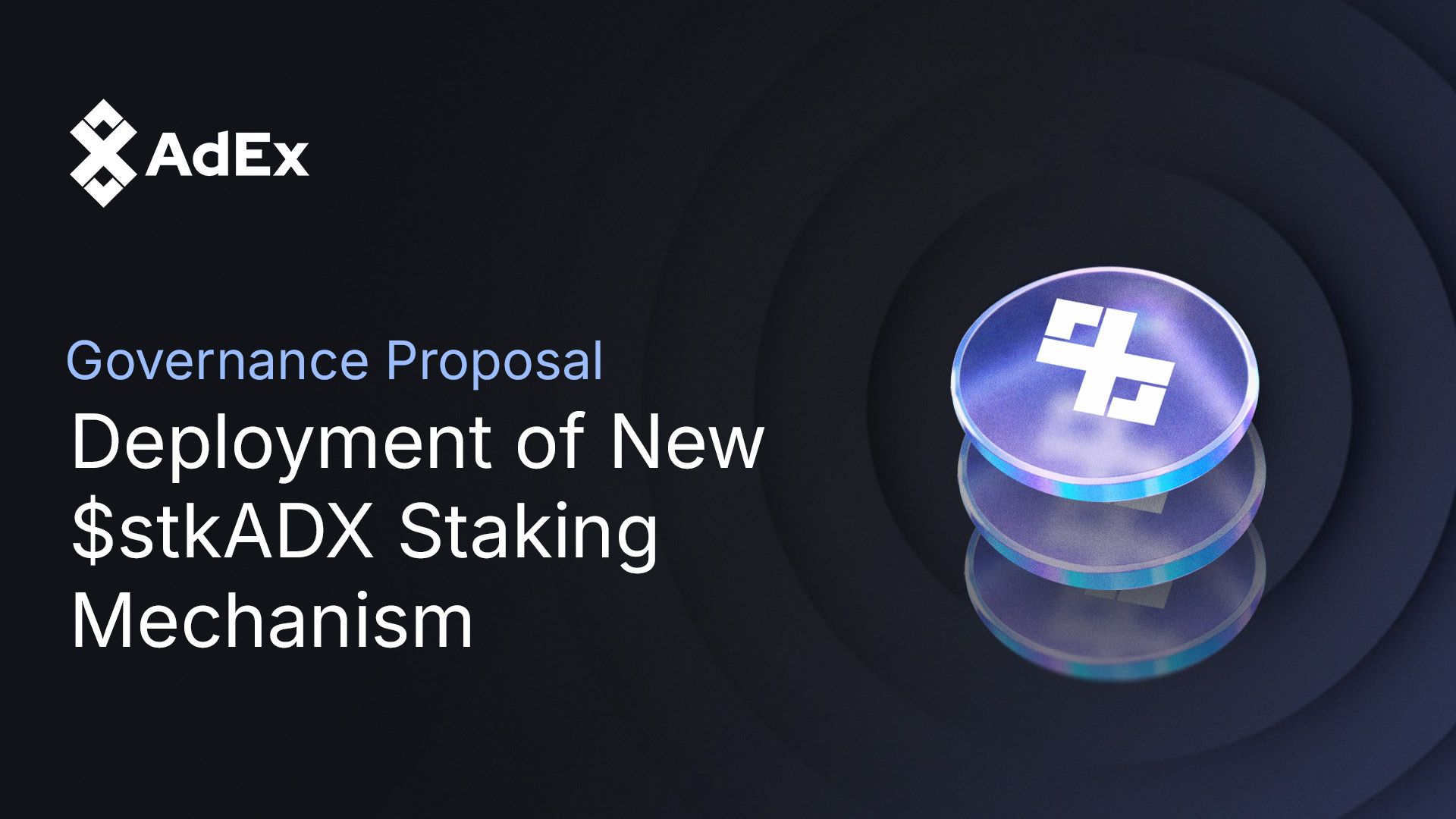 New $stkADX staking mechanism proposal 
