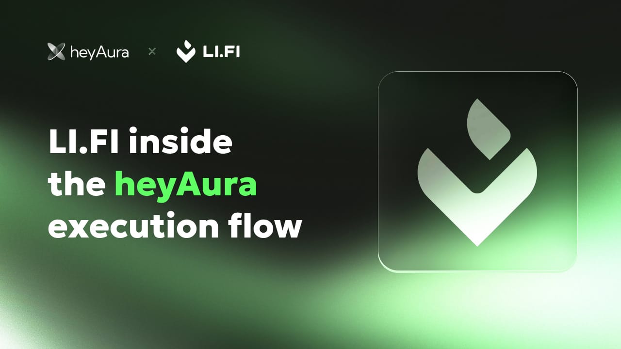 heyAura integrates LI.FI