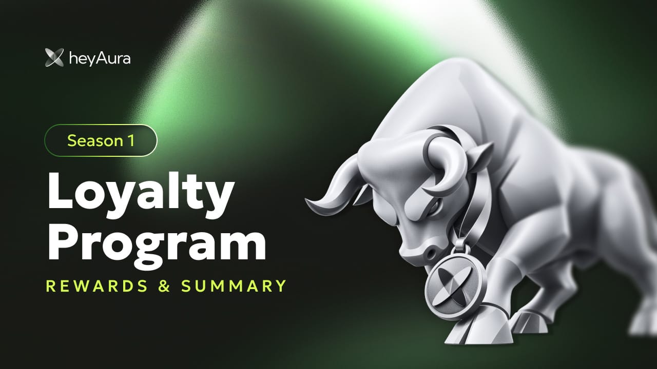 heyAura Loyalty Program Season 1 rewards and the season annoucement
