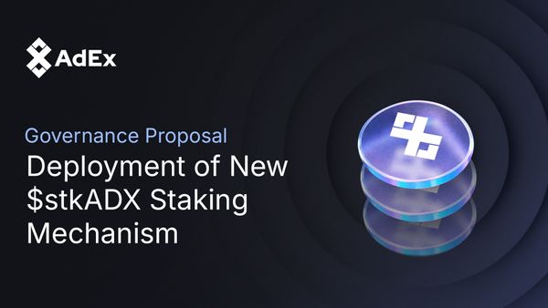 New $stkADX staking mechanism proposal 