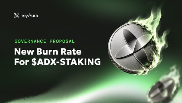New Burn Rate For $ADX-STAKING governance proposal