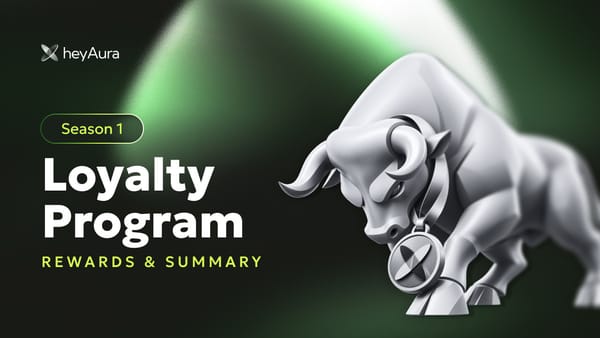 heyAura Loyalty Program Season 1 rewards and the season annoucement